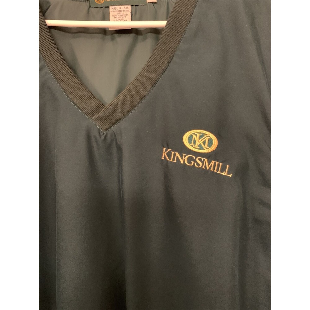 Kingsmill Resort & Spa Windbreaker Golf Vest Size XXL Polyester Hunter Green USA